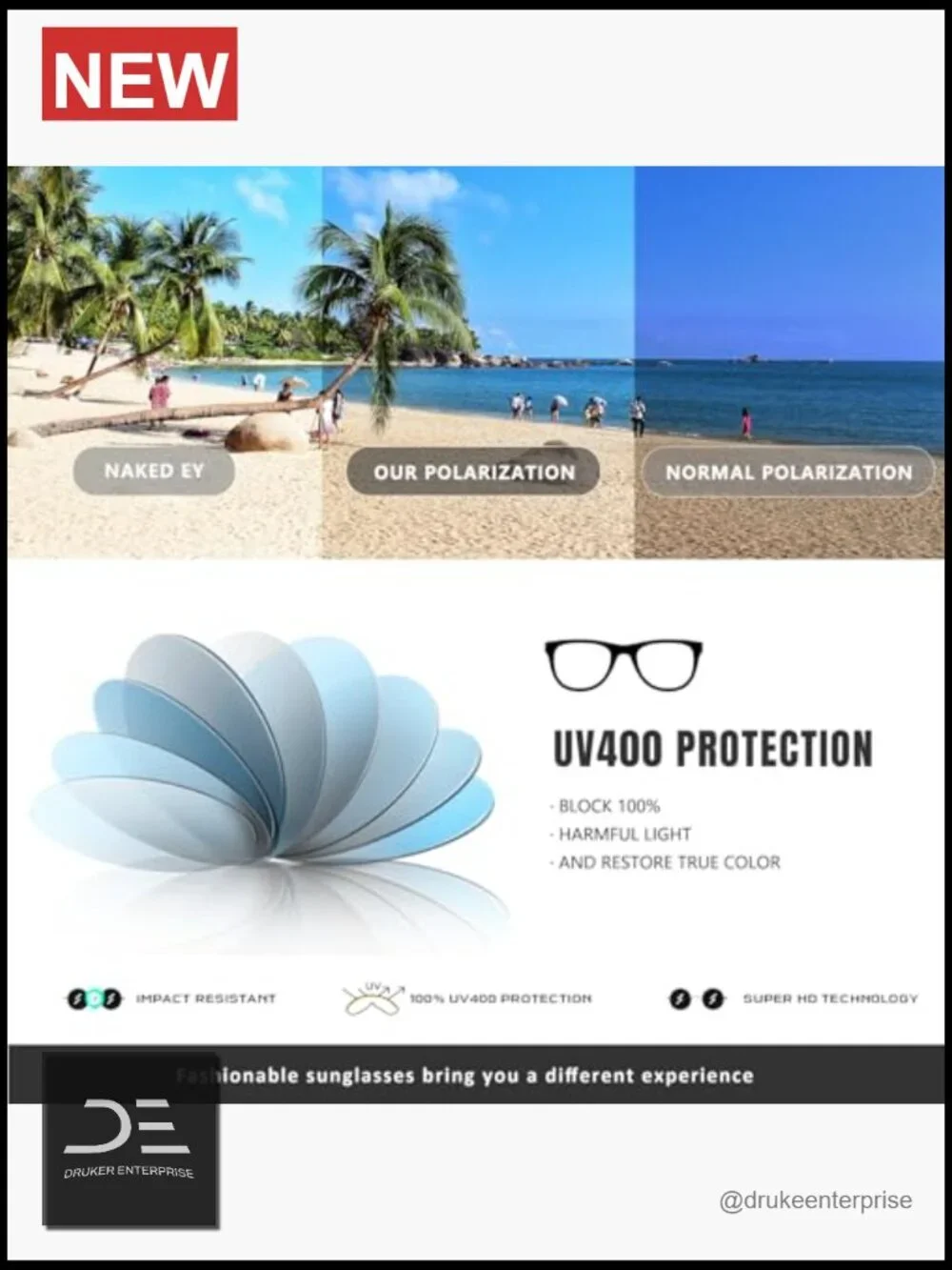 Polarized Round Retro Sunglasses UV400 Protection Unisex